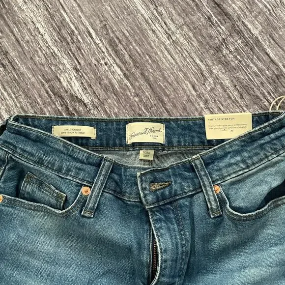 VTG Universal Thread Womens Stretch Mid Rise Jeans Bootcut Leg Size 0/25 NWT - Picture 4 of 4